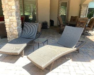 all-weather woven lounges
