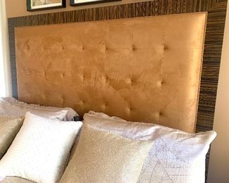 custom made king size bed. 6' tall