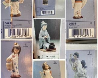 lladro figurines in original boxes