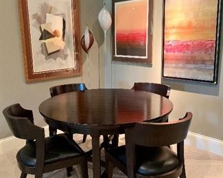 Marie Yee 48” round table with 4 chairs