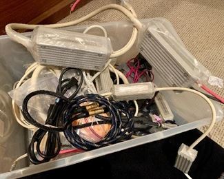 various audio components & supplies (input & output)