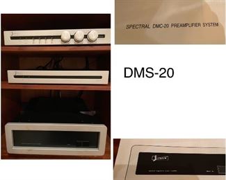 $2745. Spectral audio equipment. shown top to bottom: DMC-20 Preamplifier. DMS-20. DMA- 180 Power Amplifier