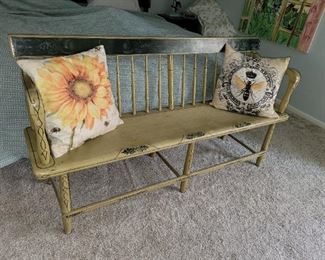 Antique Windsor Bench original Paint