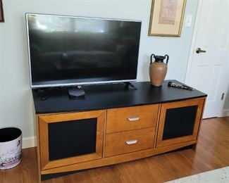 Vintage console and TV