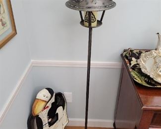 Penguin serving tray and floor lamp