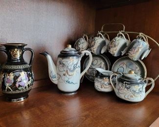 Antique japanese tea set 