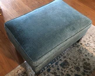 1940s Pub Chair and ottoman re-upholstered