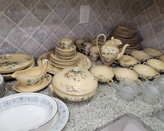 Antique Wedgwood China Yellow Cuckoo Pattern