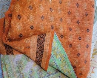 India hand made quilt reversible 