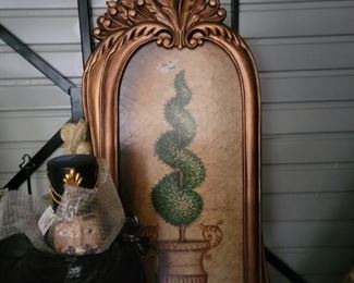 3 large greenery dcor pictures 