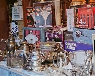 Silver plated serving ware 