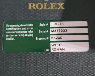 Rolex 36mm DATEJUST Oyster Perpetual Watch - Men's style #116234