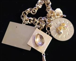 14k Gold Charm Bracelet