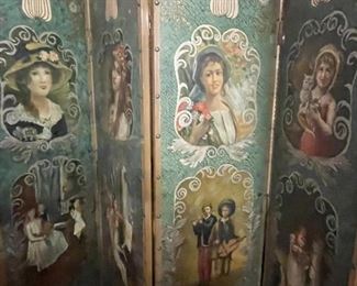 Beautiful Victorian folding screen