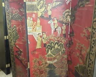 Gorgeous Oriental folding screen