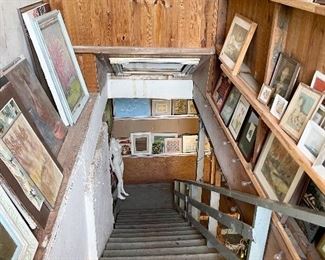 2 flights of stairs. Wear comfortable shoes