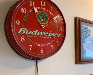 Budweiser clock