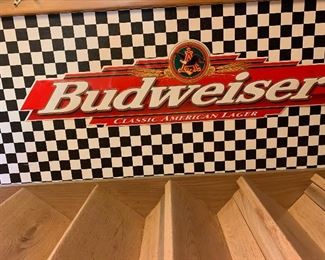 Budweiser metal sign