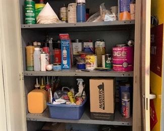 Large supply of paint and supplies