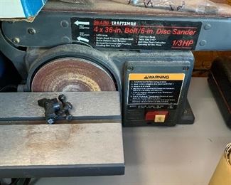 Sears craftsman 4 x 36” belt dish sander 1/3 HP