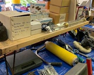 Large variety of car parts stereo equipment