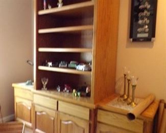 credenza/bookcase/car collection