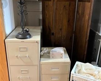 file cabinets and room divider