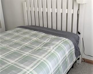 picket fence bed with lighted birdhouse