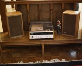 Sony HP-510A Stereo System-super long coffee table