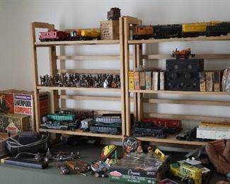 Lionel trains-GI Joe- Barclay metal WWI soldiers, Indians and sailors, Big Little books, metal noise makers
