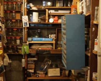 Basement of tools, bolts and more stuff