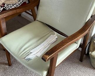 Mid century accent chair. Needs new upholstery but that is easy enough