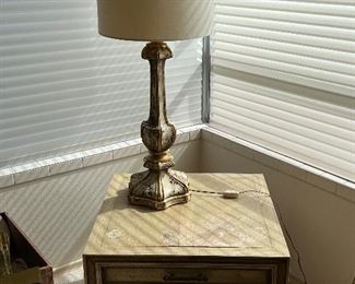 Accent table and lighting
