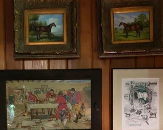 Many Early Prints, Mezzotints and Original works of Art