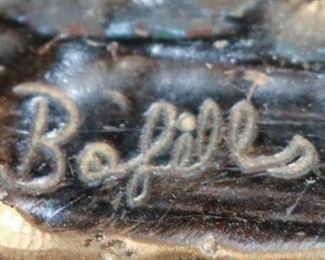 Signature on Steeplechase Bronze