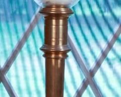 Pair of Brass and Glass dome Ralph Lauren Candle Holders