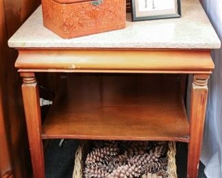 Marble top End Table
