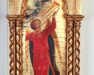 early 20th C. Italian Painting in Gothic Frame