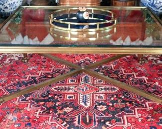 MCM Brass & Glass Coffee Table