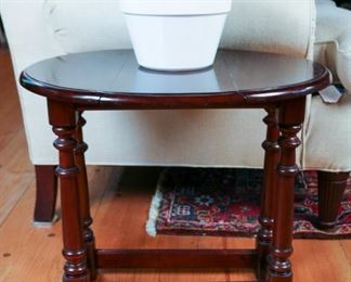 One of a Pair of Diminutive Drop Leaf Tables