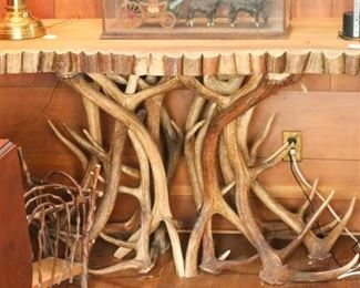 Custom made Montana Antler Table (pair)