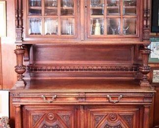Antique Continental Court Cupboard