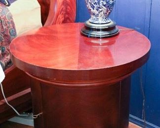 Pair of Ralph Lauren for Henredon Drum Table/Cabinets