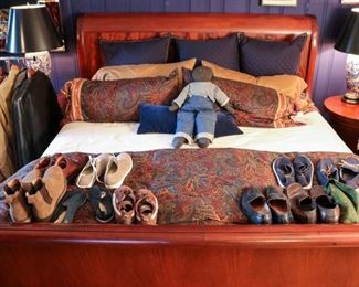 RalphLauren MahoganyKing Size Sleigh Bed