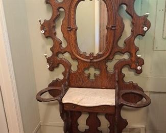 Antique Victorian Hall Tree