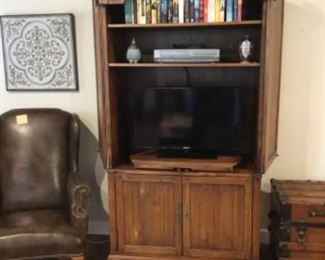 Living Room -Entertainment cabinet (chair & truck are not for sale)