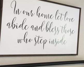 Bedroom 1 - Decor sign 