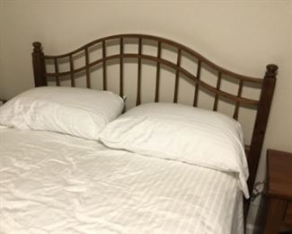 Bedroom 2 - mattress, box spring, head board & footboard 