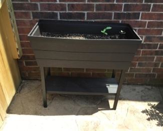 Moved to garage - planter on stand