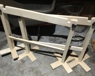 Garage -  quilt frame put together - new